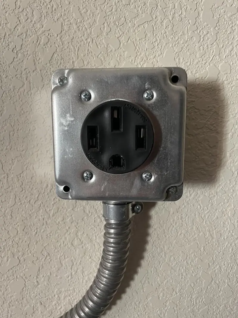 NEMA 14-50 outlet installed for Smart Home Electrical in Mattawa